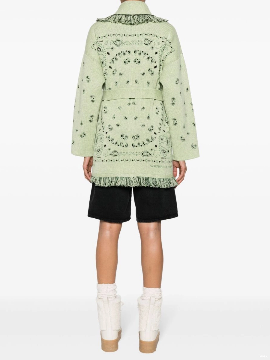 Affordable bandana-jacquard Women Alanui Icon cashmere cardigan 0821